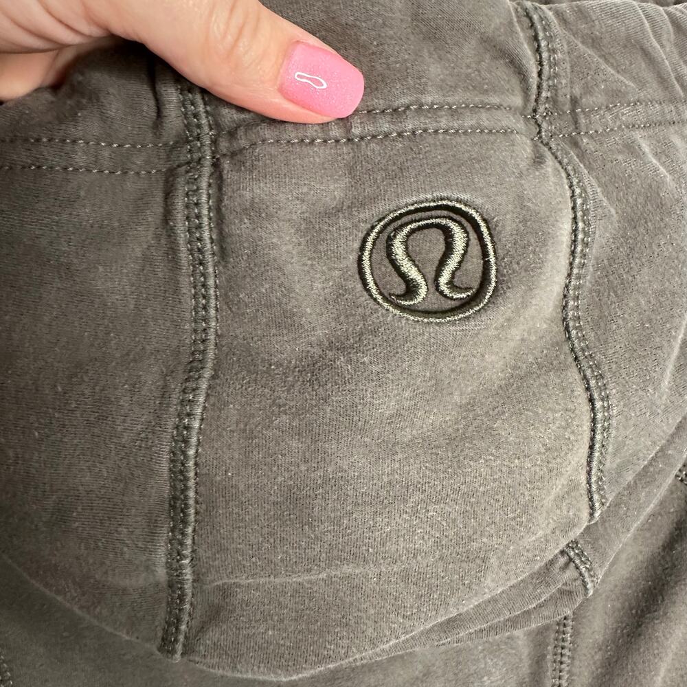 Lululemon Women's Grey / Green Full Zip Hooded Scuba Sweatshirt Size 6‎ - Picture 7 of 8